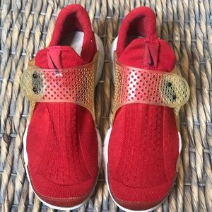 Nike adjustable button strap sneakers